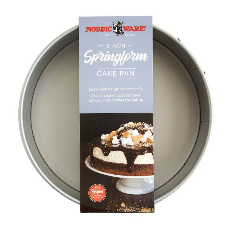 Nordic Ware 9" Carbon Steel Spring Form Pan Blue: Nonstick Cheesecake Pan, 9 Inch, Hand Wash, Oven-Safe, 5-Year Warranty