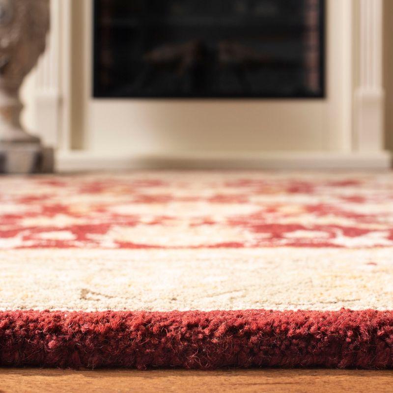 Anatolia Luxe Hand-Tufted Wool Red/Moss Square Area Rug