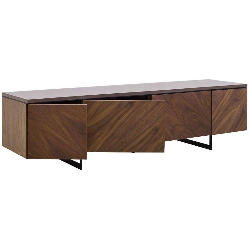 Archie Chevron TV Stand - SFV8716 - Walnut - Safavieh Couture