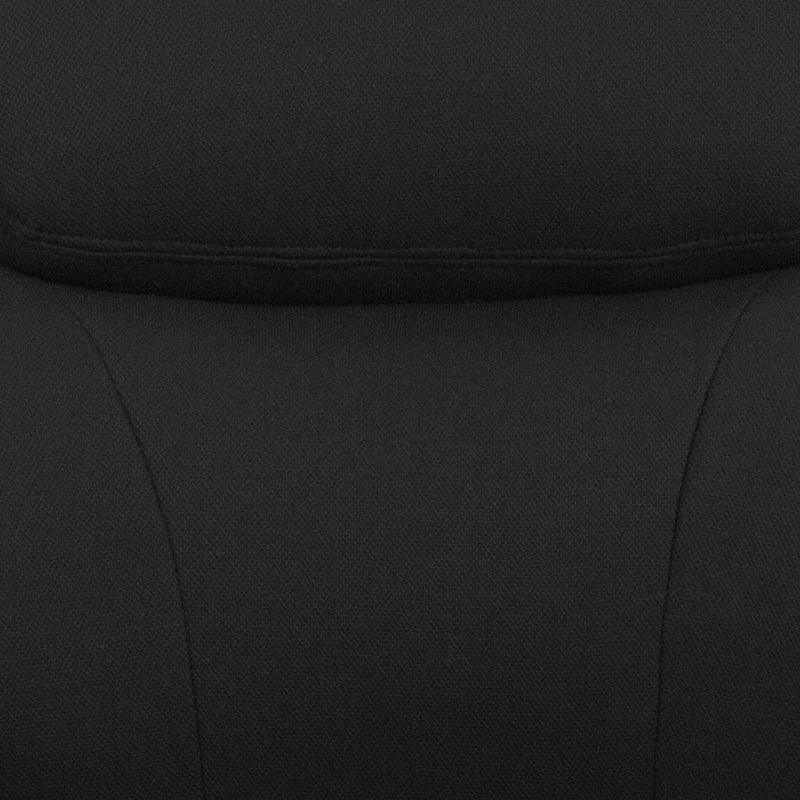 Flash Furniture HERCULES Series Big & Tall 400 lb. Rated Black Fabric Ergonomic Task Office Chair with Line Stitching and Adjustable Arms