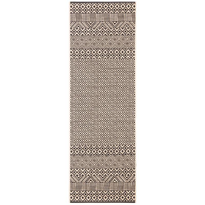 Courtyard CY6235 Power Loomed Indoor and Outdoor Area Rug - Beige/Black - 8'x10' - Safavieh