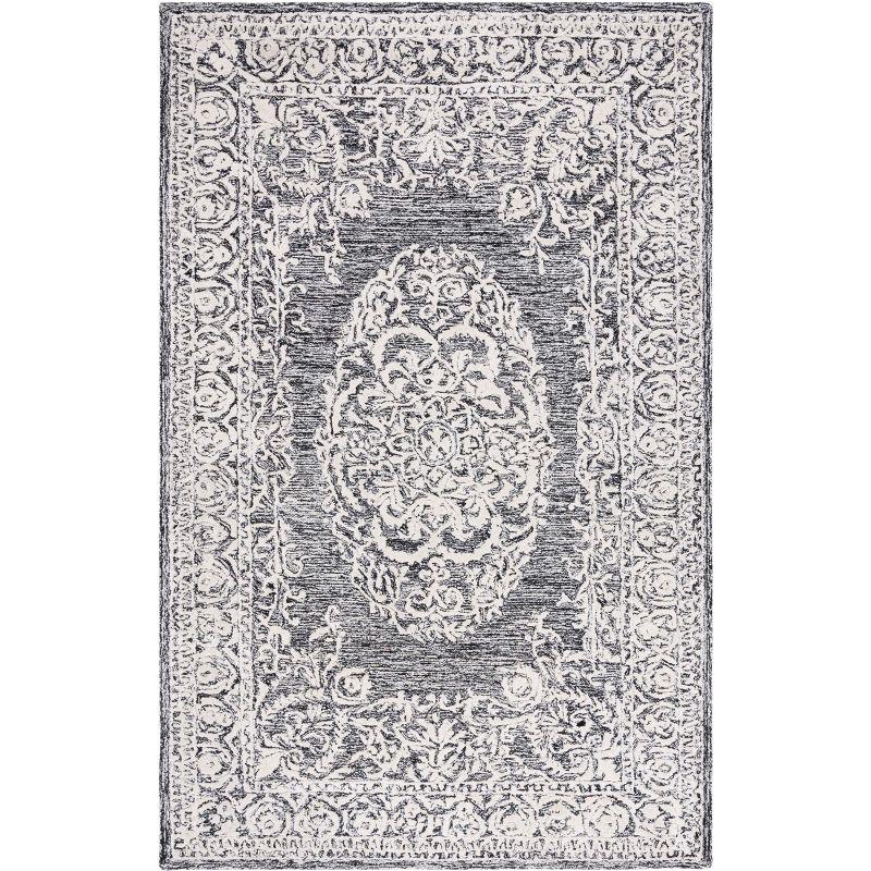 Charlton Home® Bathsheeb Hand Tufted 60% Wool, 20% Bamboo Silk, 20% Cotton With Cotton Backing Oriental Rug