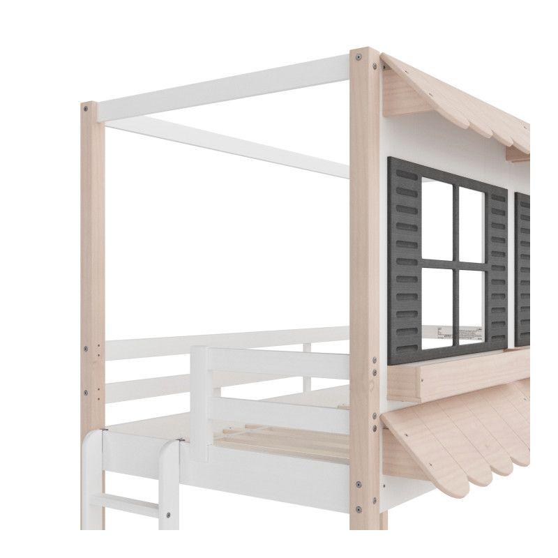 Child Craft Play House Twin Over Twin Standard Bunk Bed
