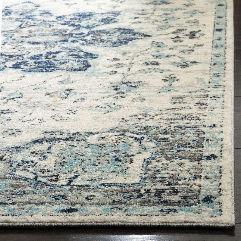 Madison 900 MAD921 Power Loomed Indoor Area Rug - Ivory/Navy - 5'3"x7'6" - Safavieh