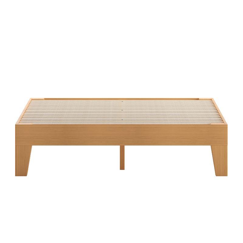 Flash Furniture Evelyn Solid Wood Platform Bed with Wooden Support Slats, No Box Spring Required