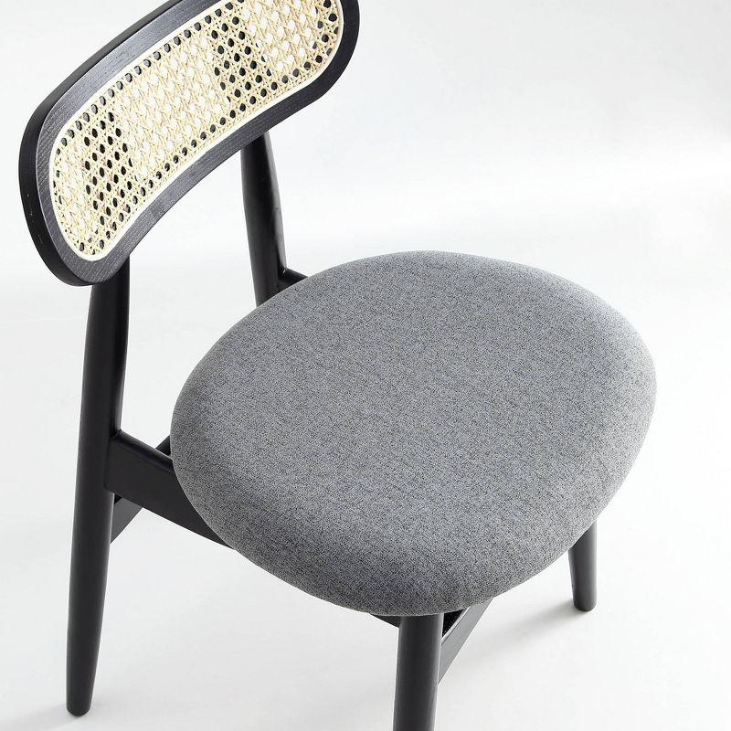 Cotton Blend Upholstered Side Chair