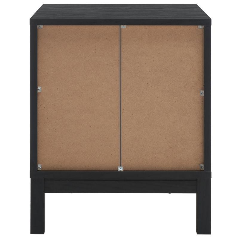 Galio Black and Gold 2-Drawer Nightstand