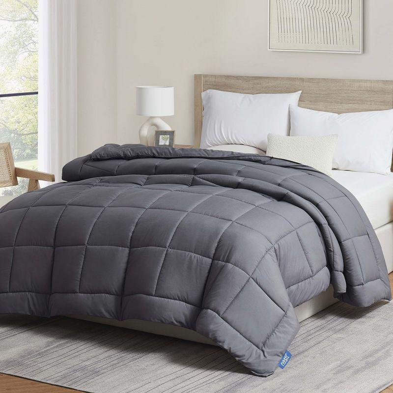 Nestl Premium Quilted Down Alternative Comforter with Corner Tabs, All Season Comforter Duvet Inserts