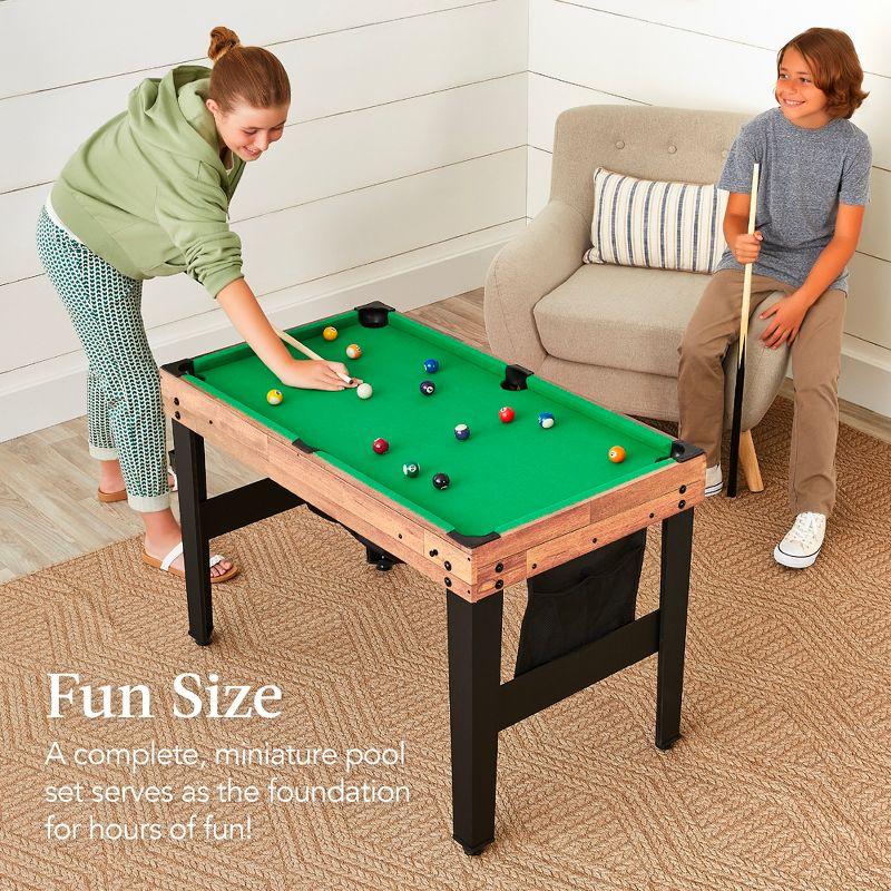 Best Choice Products 13-in-1 Combo Game Table Set w/ Ping Pong, Foosball, Basketball, Hockey, Archery - Natural