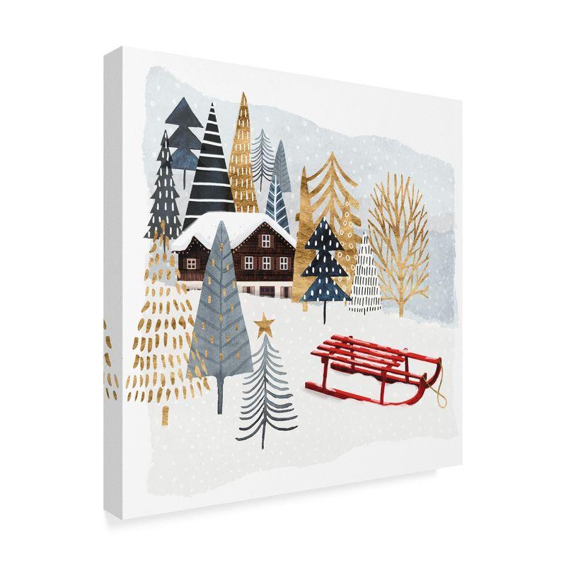 Victoria Borges Christmas Chalet II Winter Landscape Canvas Art