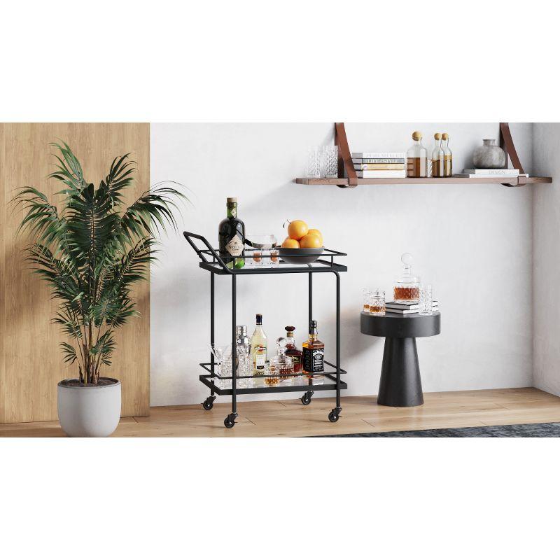 Paulette Metal Bar Cart