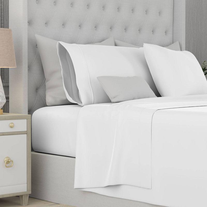Color Sense Ultra-Soft & Silky 800TC Rich Cotton-Blend Wrinkle-Resistant Sheet Set