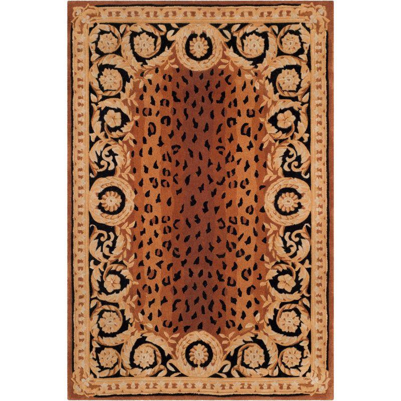 Naples NA712 Hand Tufted Area Rug - Black/Gold - 4'x6' - Safavieh.