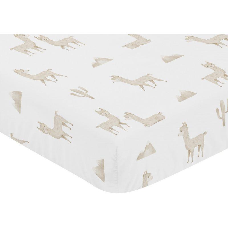 Boho Llama Fitted Crib Sheet