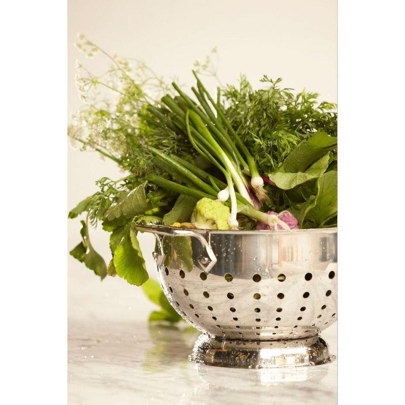 All-Clad 3 Quart Stainless Steel Colander, Silver