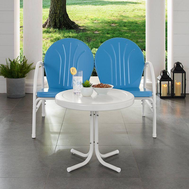 Griffith 2pc Outdoor Conversation Set - Sky Blue - Crosley