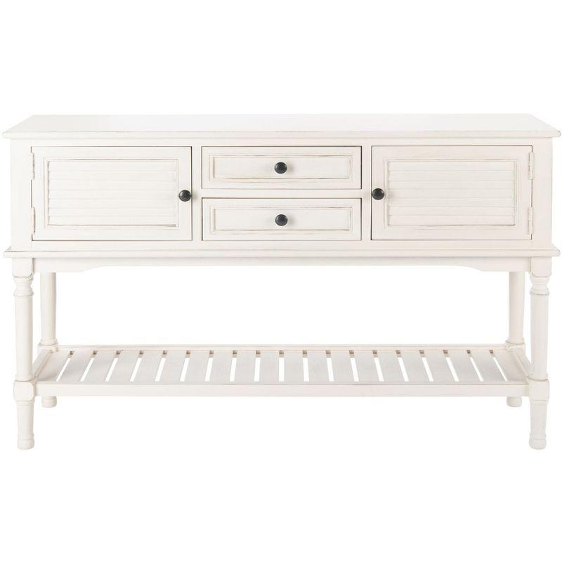 Tate 2 Drawer 2 Door Console Table - CNS5722A - Off-White - Safavieh