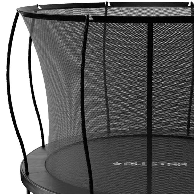 ALLSTAR 10 Ft Round Trampoline for Kids Outdoor Backyard Play Equipment Playset with Net Safety Enclosure and Ladder