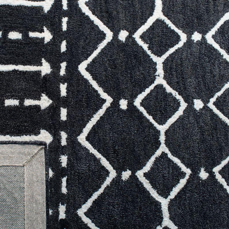 Himalaya HIM903 Handmade Area Rug - 8'x10' - Dark Grey/Ivory - Safavieh