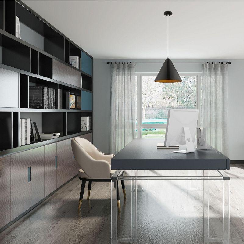 Livex Lighting Dulce 1 - Light Pendant in  Shiny Black