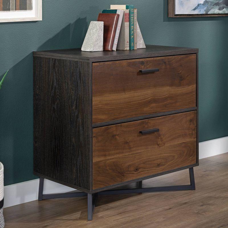 Brew Oak and Walnut 2-Drawer Lateral File Cabinet