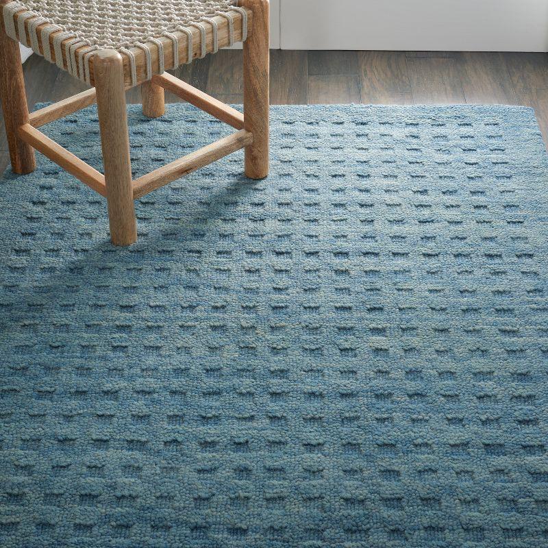 Nourison Perris Textured Indoor Area Rug Denim 3'9" x 5'9"