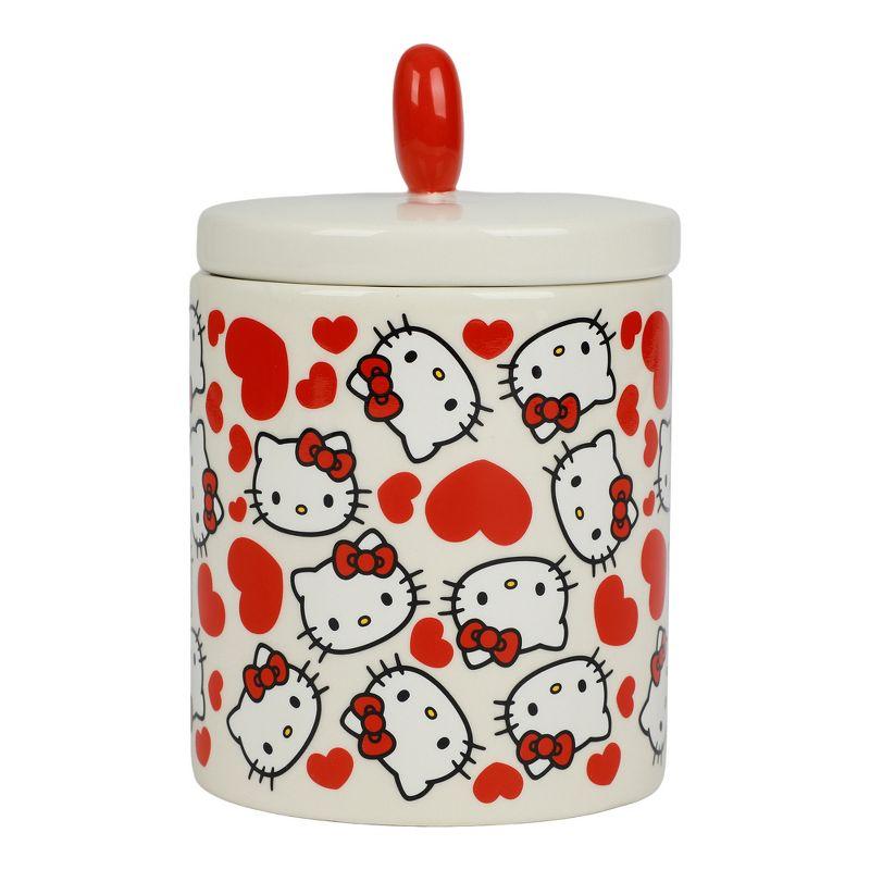 Hello Kitty Valentine's Day 16 Oz White Ceramic Lidded Mug