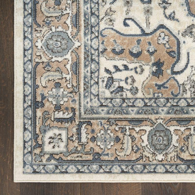 Nourison Concerto 2'2" x 10' Ivory Grey Taupe Vintage Indoor Rug