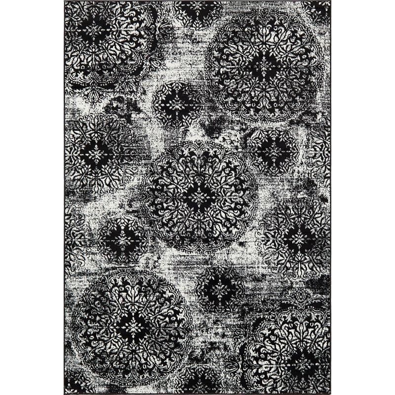 Unique Loom 6' 0 x 9' 0 Sofia Grand Black Area Rug