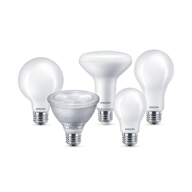 Philips UltraDef LED 60W Frosted Daylight A19 4P: Energy Star Certified Dimmable Light Bulbs, 800 Lumens, 13.7-Year Life