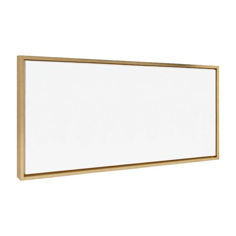 Kate and Laurel Sylvie Blank Framed Canvas 18x40
