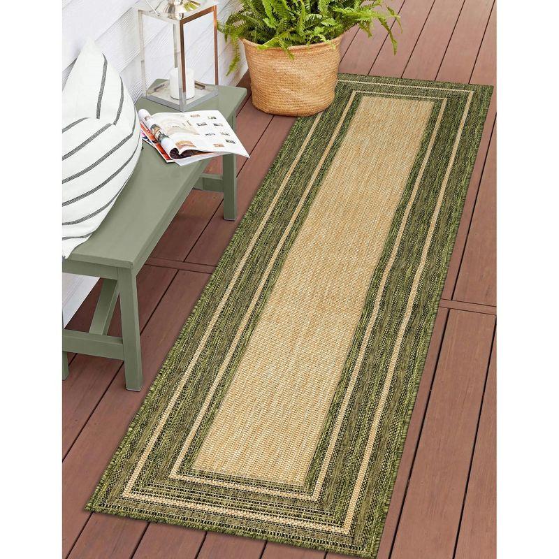 Liora Manne Carmel  Indoor/Outdoor Rug  Green..