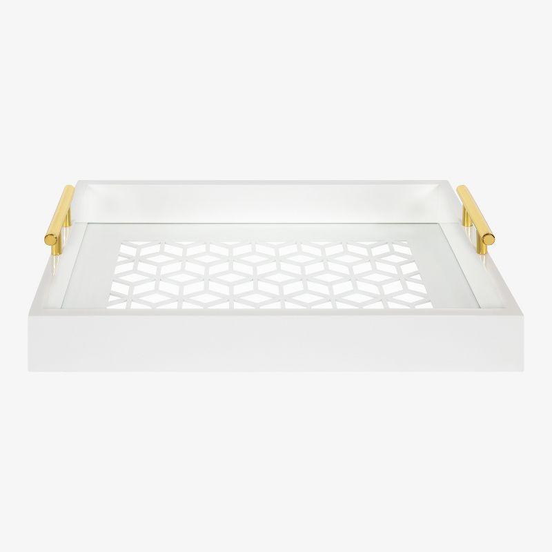 Kate and Laurel Caspen Rectangle Decorative Tray