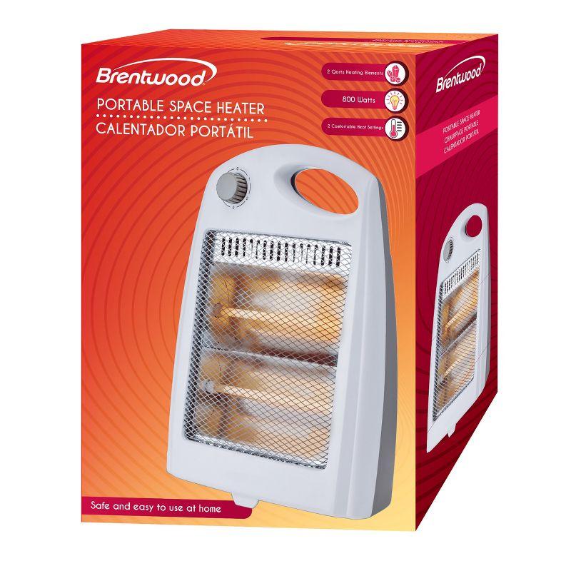 Brentwood 800 Watt Portable Space Heater in White