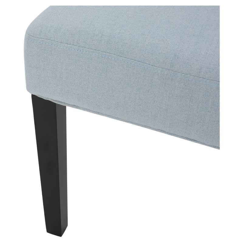 Christopher Knight Home Maggie Contemporary Tufted Armless Dining Chairs (Set of 2), Light Sky/Fabric