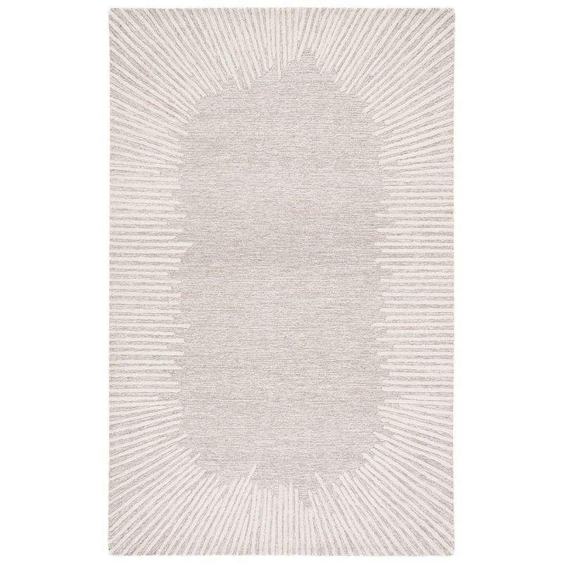 Abstract ABT478 Hand Tufted Area Rug - Natural/Ivory - 3'x5' - Safavieh .