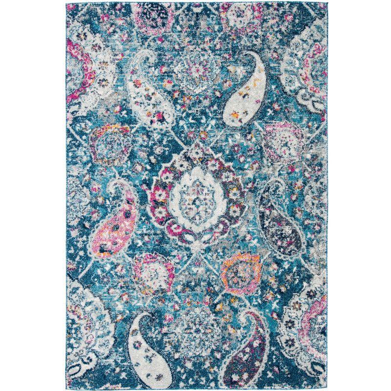 Madison MAD600 Power Loomed Indoor Area Rug - Blue/Grey - 5'3"x7'6" - Safavieh