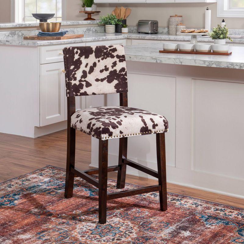 Corey 24" Counter Height Barstool Wood - Linon