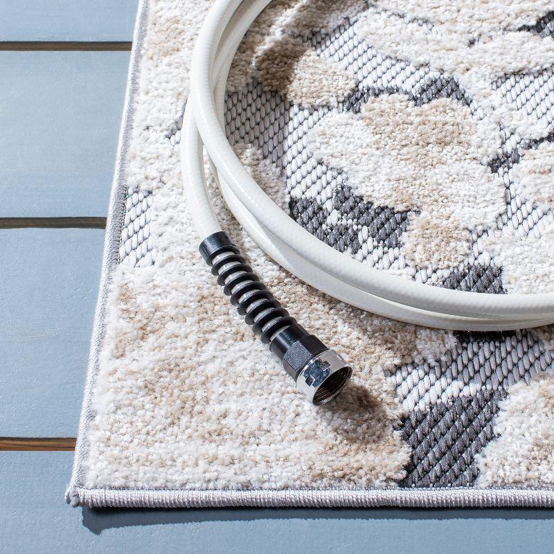 Cabana CBN672 Power Loomed Indoor Accent Rug - Ivory/Charcoal - 3'x5' - Safavieh