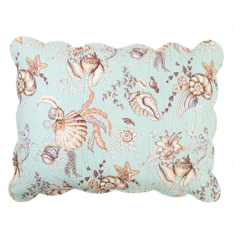 Under The Sea Embroidered Cotton Standard Sham