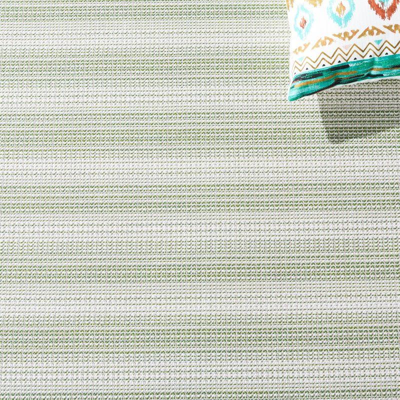 Hampton HTN231 Power Loomed Indoor/Outdoor Area Rug - Olive Green/Ivory - 8'9"x11'9" - Safavieh.
