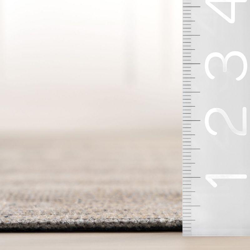 Nuloom Hillstone Collection Giorgina Traditional Vintage Medallion Area Rug, 6' 7" x 9', Ivory