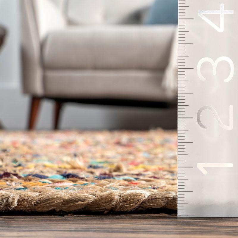 nuLOOM Aleen Bohemian Cotton/Jute Area Rug, Runner 2' 6" x 8', Multicolor