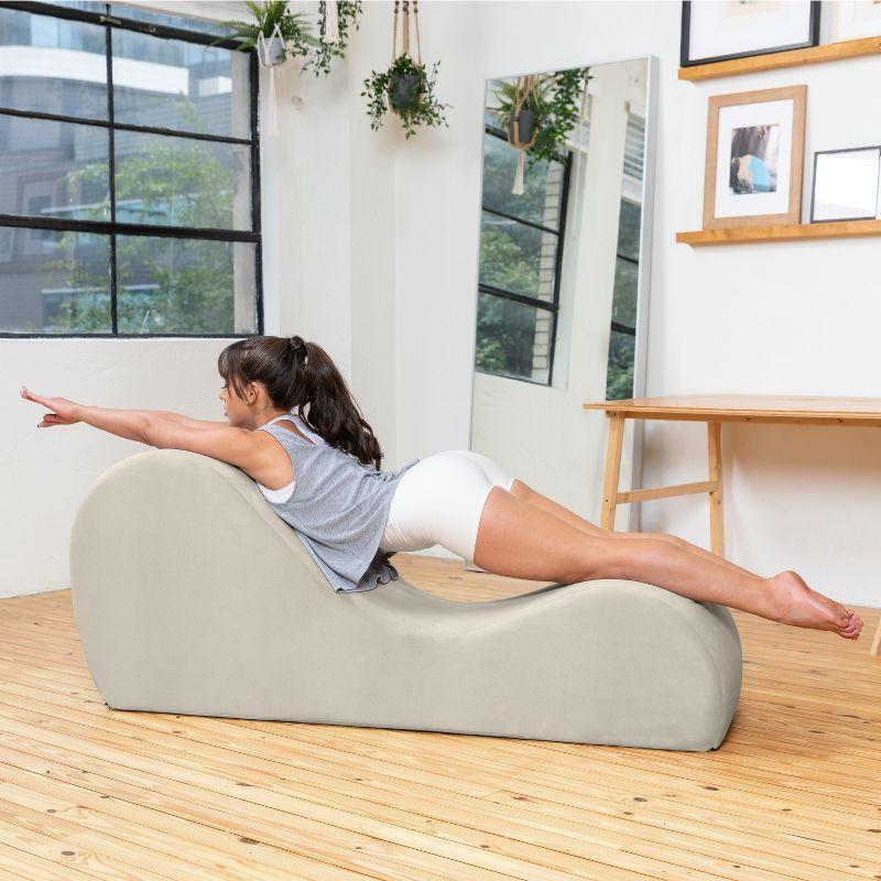 Symons Sleek Chaise Lounge for Yoga - for Stretching, Relaxation, Exercise & More