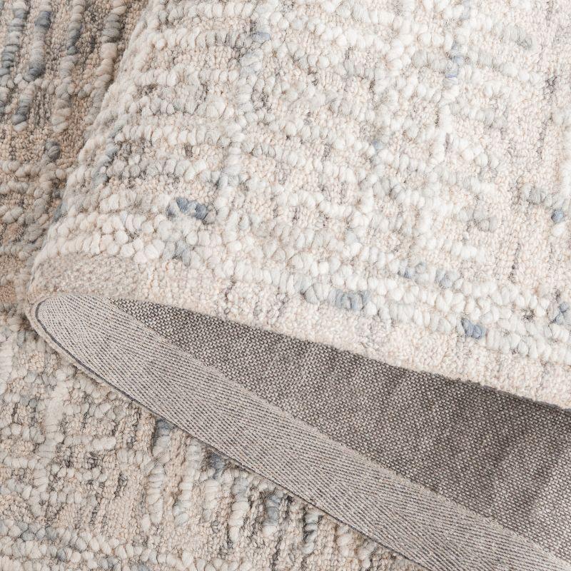 Abstract ABT275 Handmade Tufted Area Rug - Light Blue/Ivory - 5'-0" x 8'-0" - Safavieh