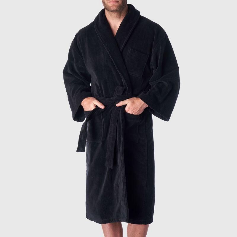 Alpine Swiss Pure Cotton Mens Terry Cloth Bathrobe Super Absorbent Spa Robe