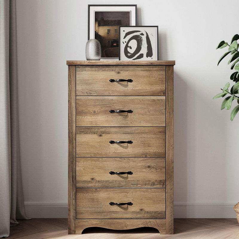 Modern Dresser for Bedroom, 5–8 Drawer Storage Chest with Sleek Design Brown 8 Drawers