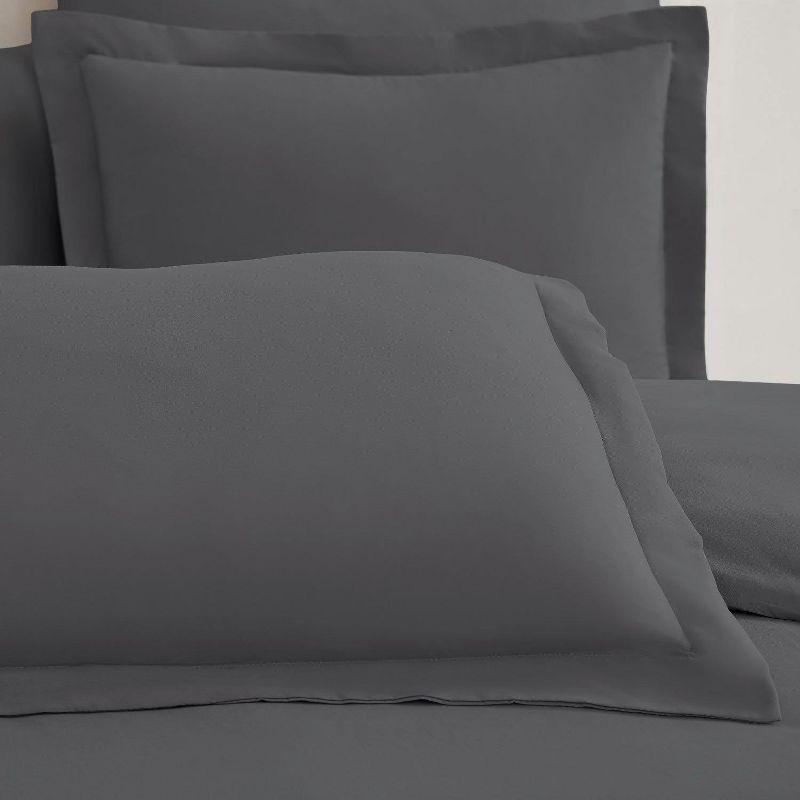 Mellanni Microfiber Duvet Cover Set, Twin, Gray, 3 Piece
