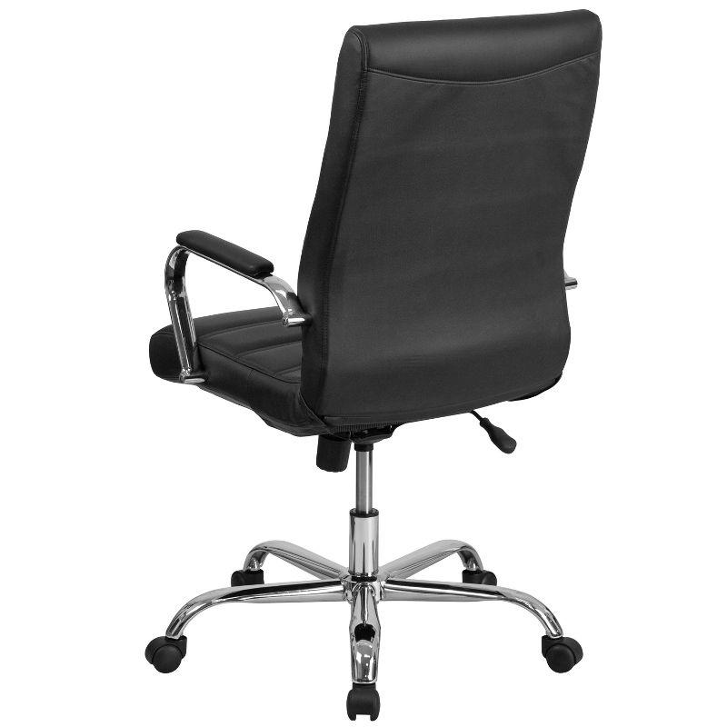 Flash Furniture High Back Executive Swivel Office Chair with Metal Frame and Arms