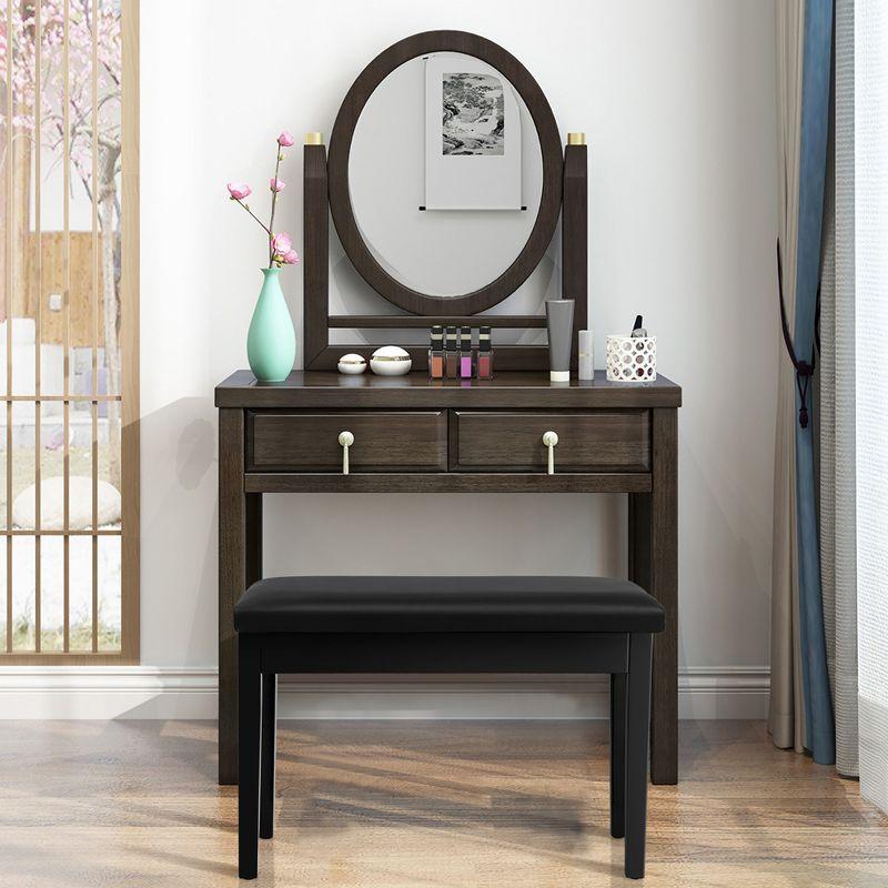 Tangkula PU Leather Piano Bench Solid Wood Padded Double Duet Keyboard Seat w/ Storage Box Black